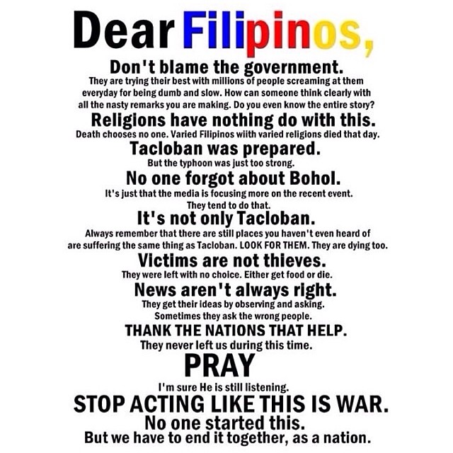 message to filipinos