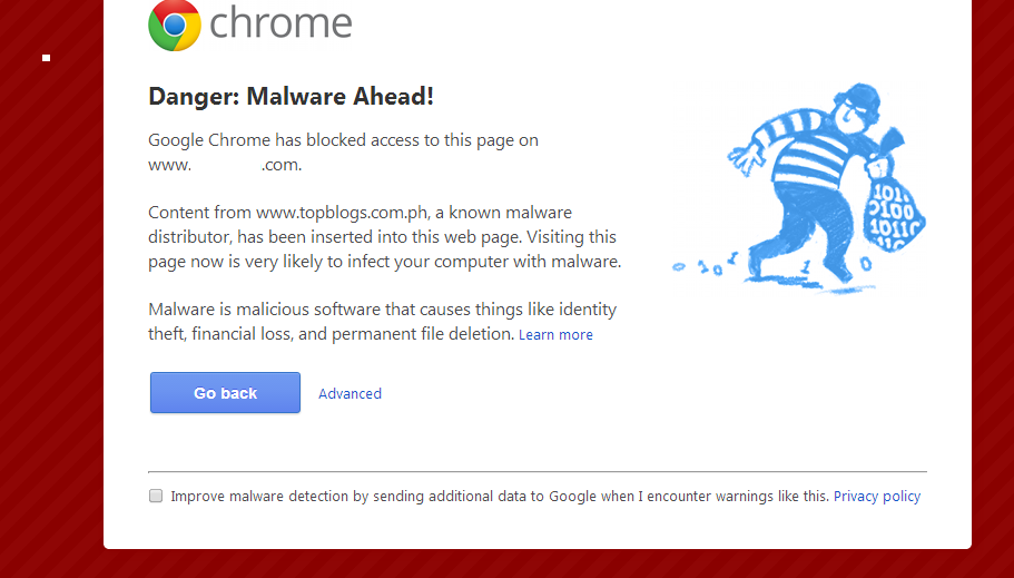 TopBlogs.com.ph infected by Malware
