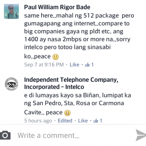 intelco comment